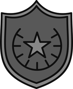 Police Badge Vector Icon