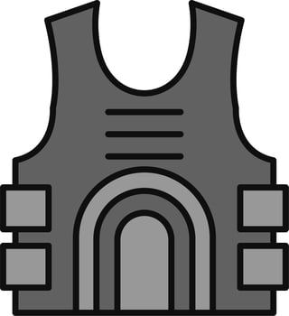 Bullet Proof Vector Icon