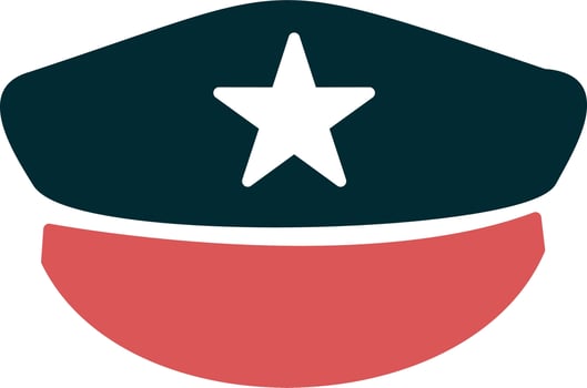 Police Hat Vector Icon