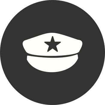 Police Hat Vector Icon