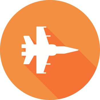 Fighter Jet Vector Icon