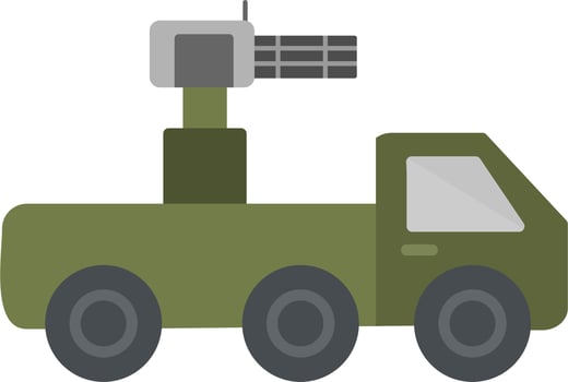 Armored Vehicle Vector Icon