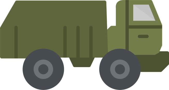 Military Truck Vector Icon