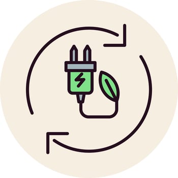 Renewable energy Vector Icon