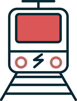Electrictrain Vector Icon