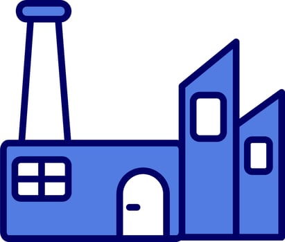 Sustainable factory Vector Icon