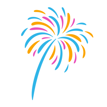 Colourful fireworks icon. png