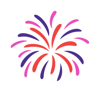 Colourful fireworks icon. png