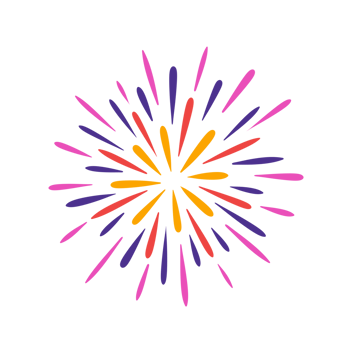 Colourful fireworks icon. png