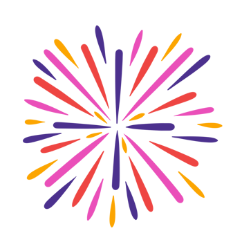 Colourful fireworks icon. png