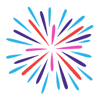 Colourful fireworks icon. png
