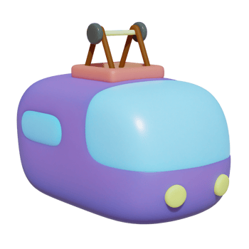 Cable-car on ropeway png