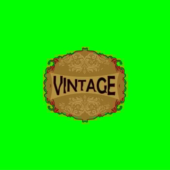 Vintage frame logo. Antique label. Suitable for tattoo studio, barber shop, whiskey label, wine, beer, brewing, salon, shop, signage. vector