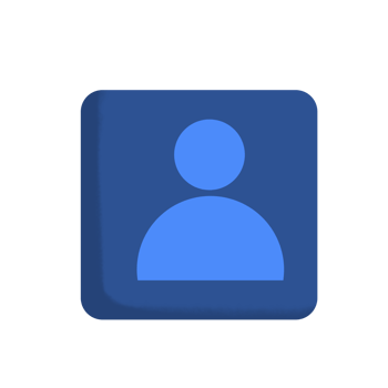 3d icon element of contact application png