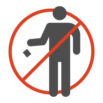 Do not litter icon transparent background png