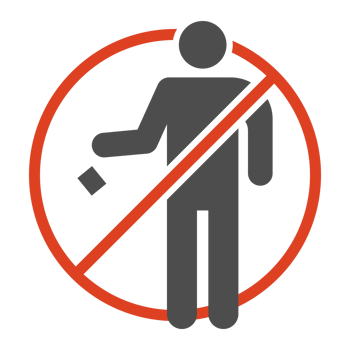 Do not litter icon transparent background png