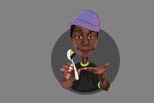 Khaby Lame vector illustration