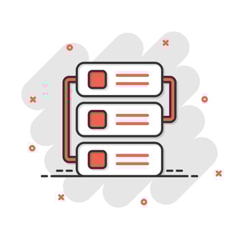 Improvement icon in comic style. Efficiency cartoon vector illustration on white isolated background. Productivity splash effect business concept.