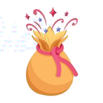 Trendy Magic Bag vector