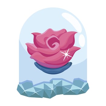 Trendy Rose Dome vector
