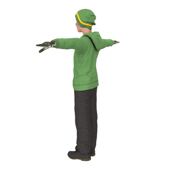 Cool boy isolated on transparent png