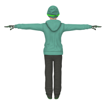 Cool boy isolated on transparent png