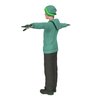 Cool boy isolated on transparent png