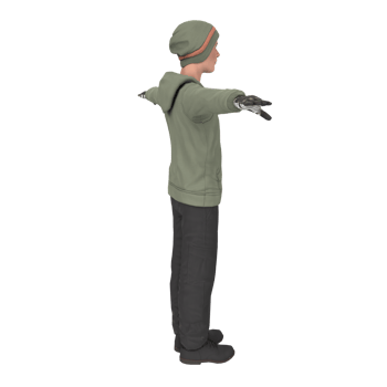 Cool boy isolated on transparent png