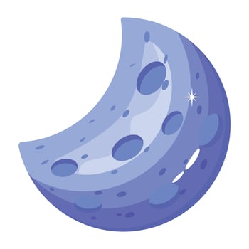 Trendy Moon Phase vector