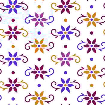 seamless trendy floral vector... vector