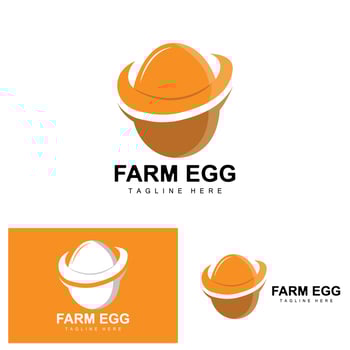 Egg Logo, Egg Farm Design, Chicken Logo, Asian Food Vector