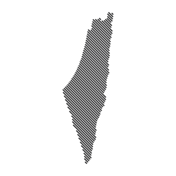 Palestine country stripy map grid shape sample design-line png