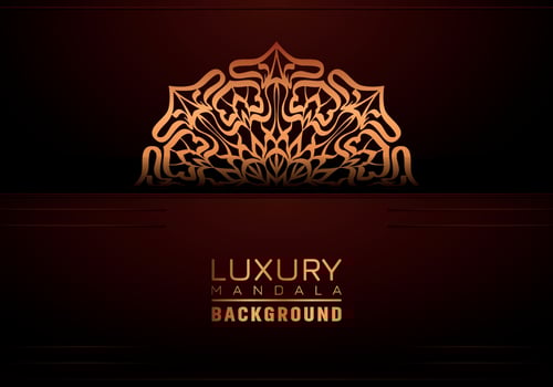 Luxury ornamental mandala background, arabesque style vector