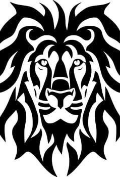 vector illustration of lion head