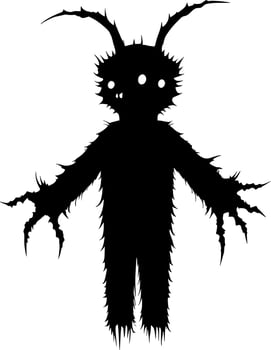 vector illustration of monster shape
