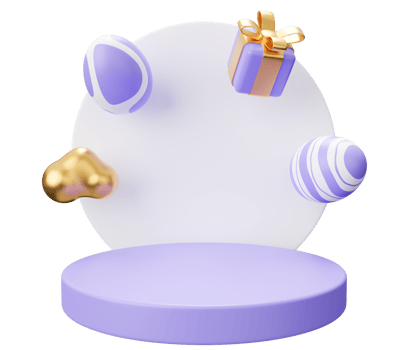 easter egg podium arch 3d render png