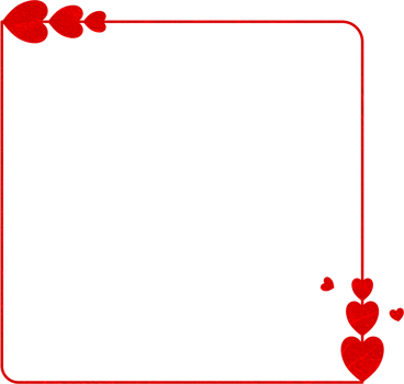 Red Texture Frame With Heart png