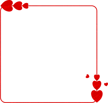 Red Texture Frame With Heart png
