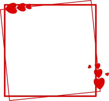 Red Texture Frame With Heart png