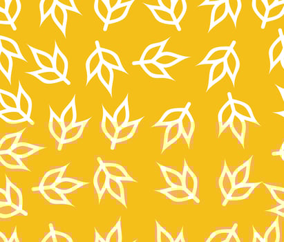 seamless pattern design wheat vector
