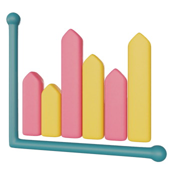 bar chart on transparent background png
