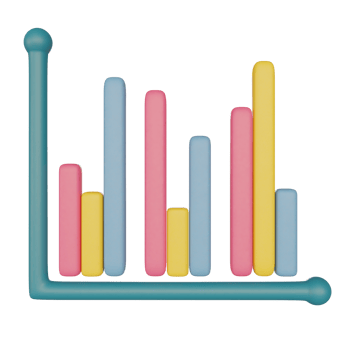 bar chart on transparent background png