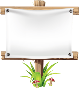 wood sign illustration png