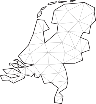 polygonal netherlands map. png