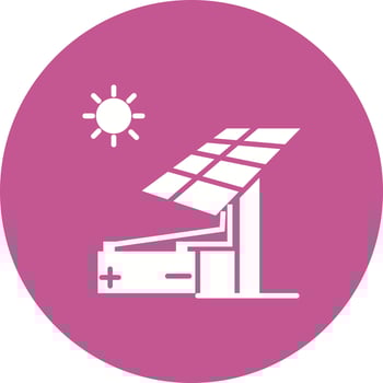 Solar energy Vector Icon