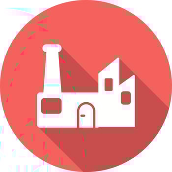 Sustainable factory Vector Icon