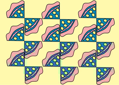 Background with unique colorful illustrations perfect for cards or invitations vector