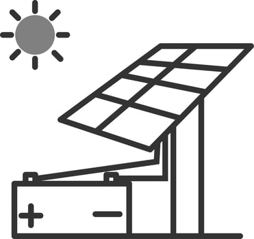 Solar energy Vector Icon