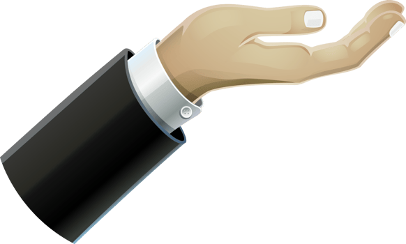 Business man hand png
