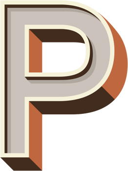 alphabet retro colour style png